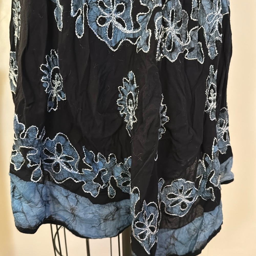 Swim cover up embroidered tunic / dress - Picture 3 of 7